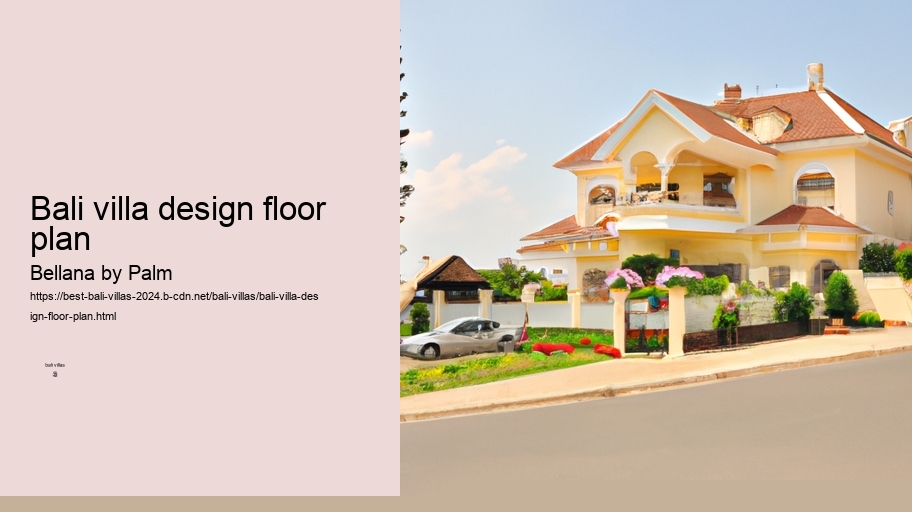bali villa design floor plan