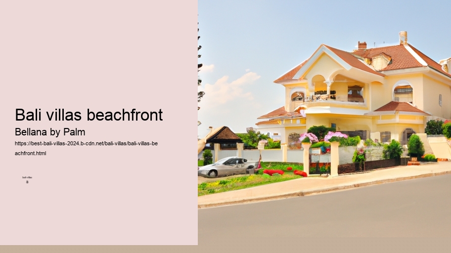 bali villas beachfront