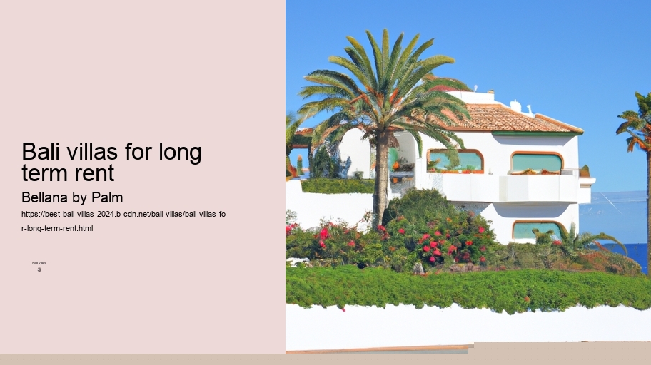 bali villas for long term rent