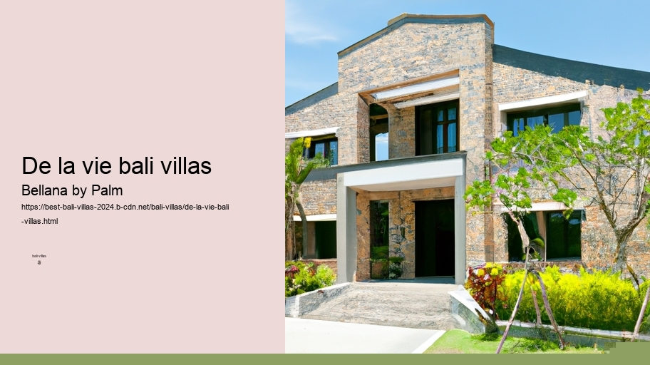 de la vie bali villas