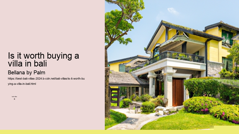is it worth buying a villa in bali